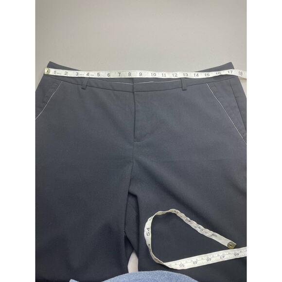 Dana Buchman Bootcut Pants Trouser High Rise Flat Front Flared Leg Black 12 - Picture 9 of 12